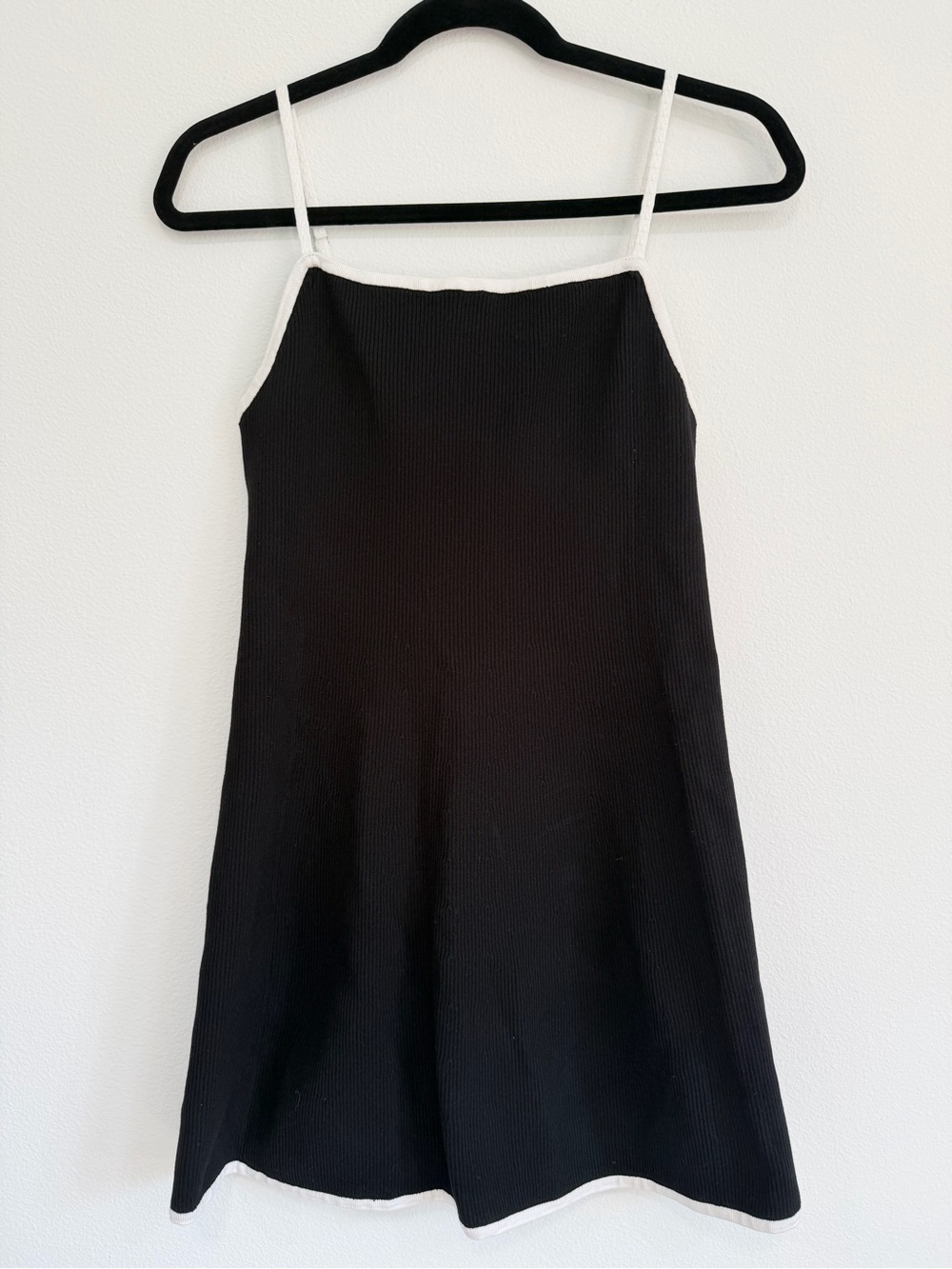 Anthropologie Daily Practice Square Neck Mini Dress Black L - Picture 4 of 8